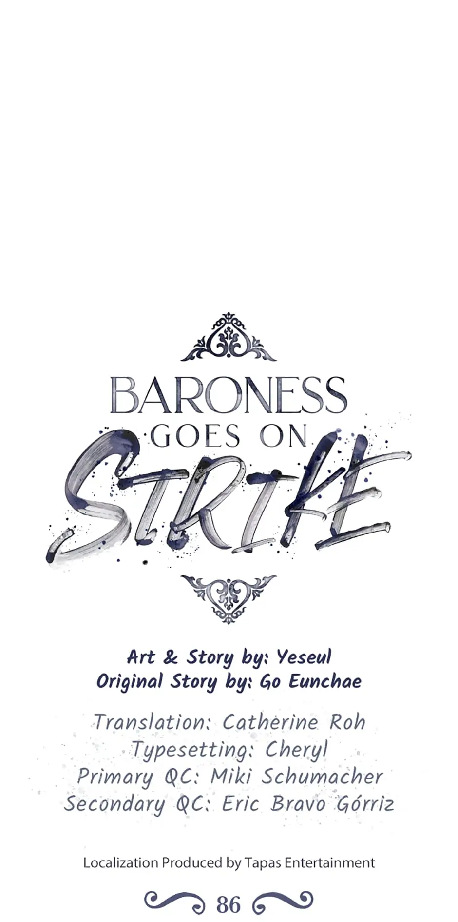 Baroness Goes on Strike [Mature](Official) - Chapter 86 manhwa