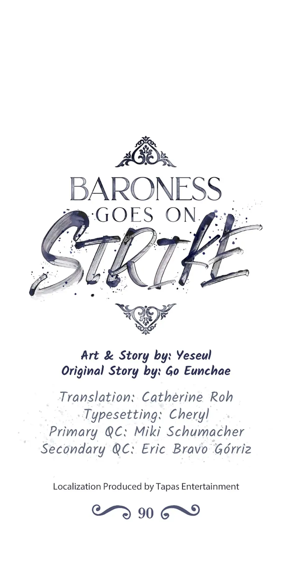 Baroness Goes on Strike [Mature](Official) - Chapter 90 manhwa
