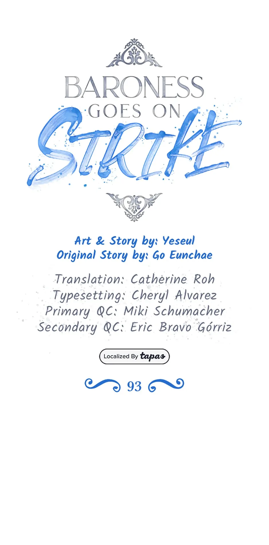 Baroness Goes on Strike [Mature](Official) - Chapter 93 manhwa