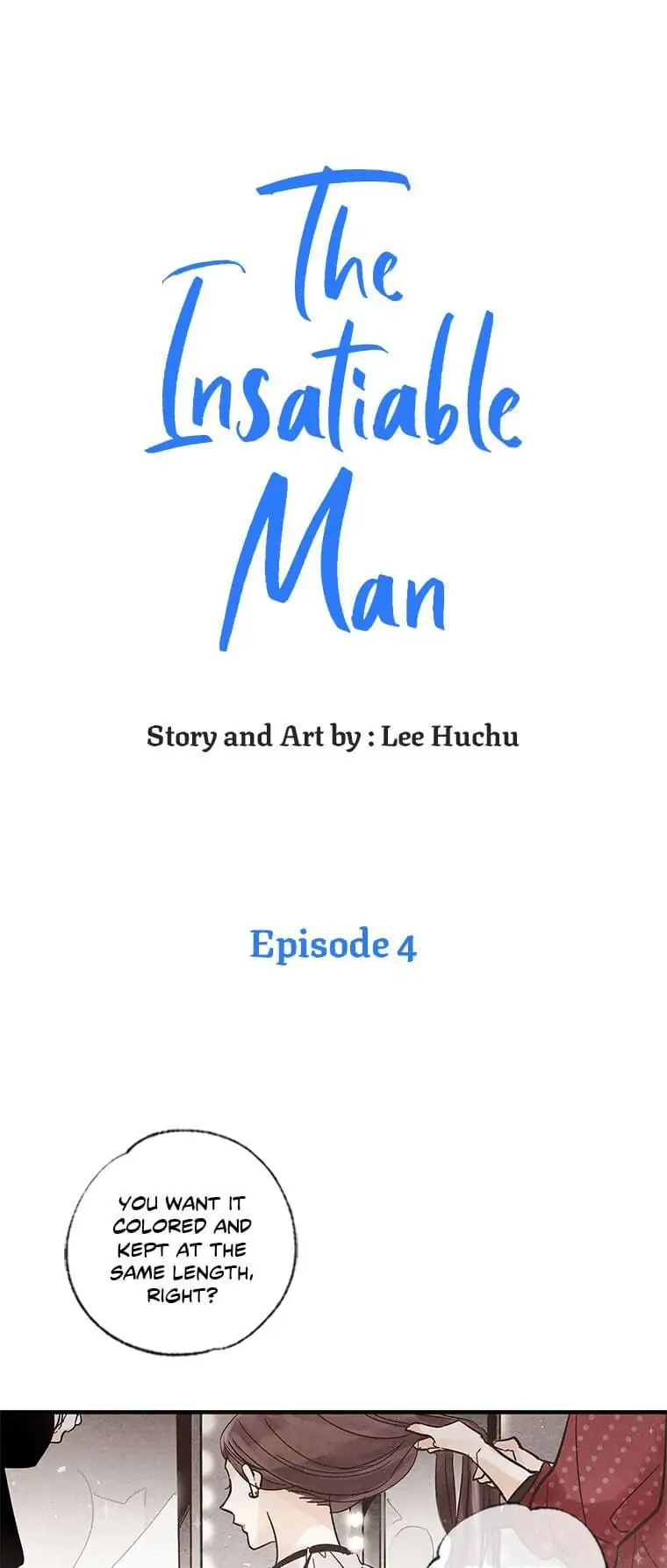 The Insatiable Man [Mature] - Chapter 4 manhwa