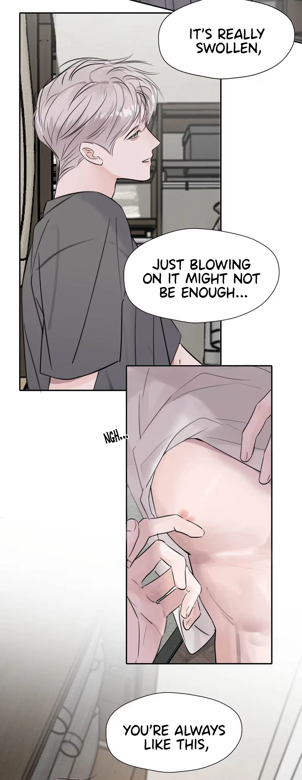 I became a first-class guide thanks to my childhood friends - Chapter 29  : Then, please blow here... manhwa