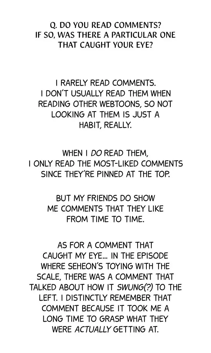 No Moral - Season 1 Afterword manhwa