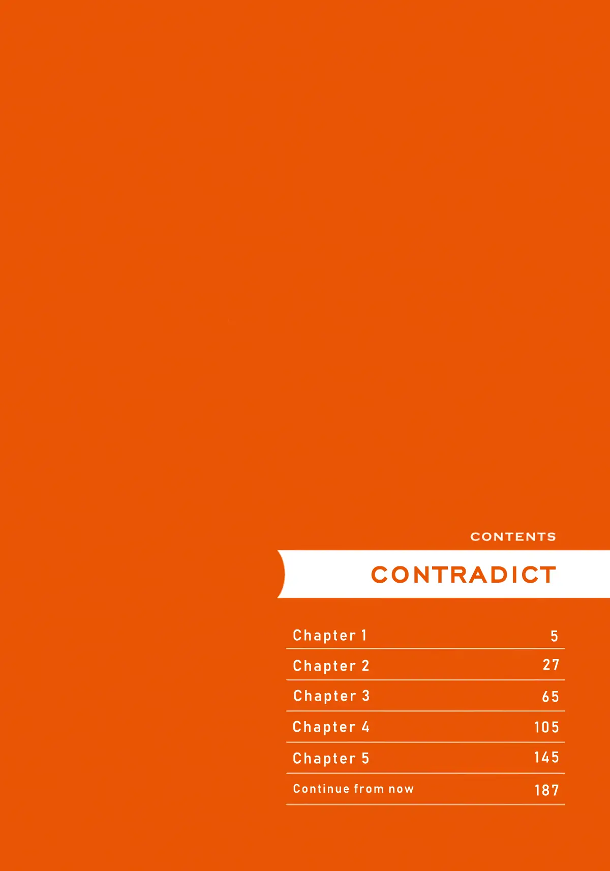 Contradict - Volume 1 Chapter 1 manhwa