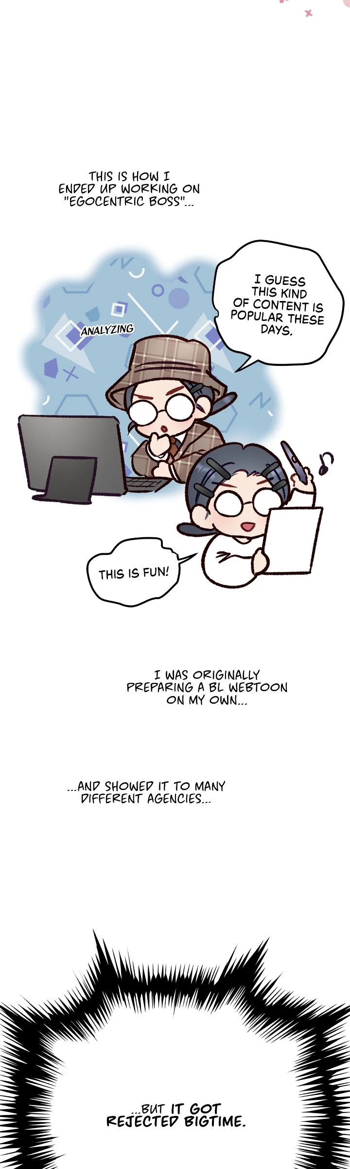 My Egocentric Boss is Obsessed With Me [Official] - Creator's Note manhwa