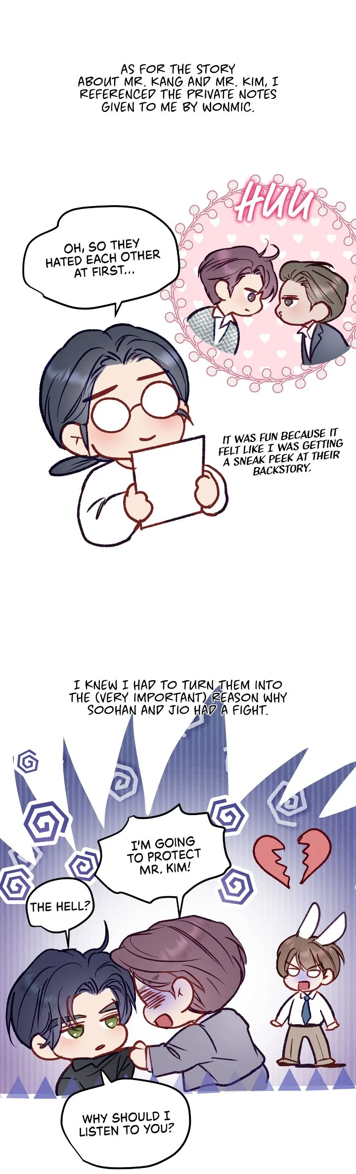 My Egocentric Boss is Obsessed With Me [Official] - Creator's Note manhwa