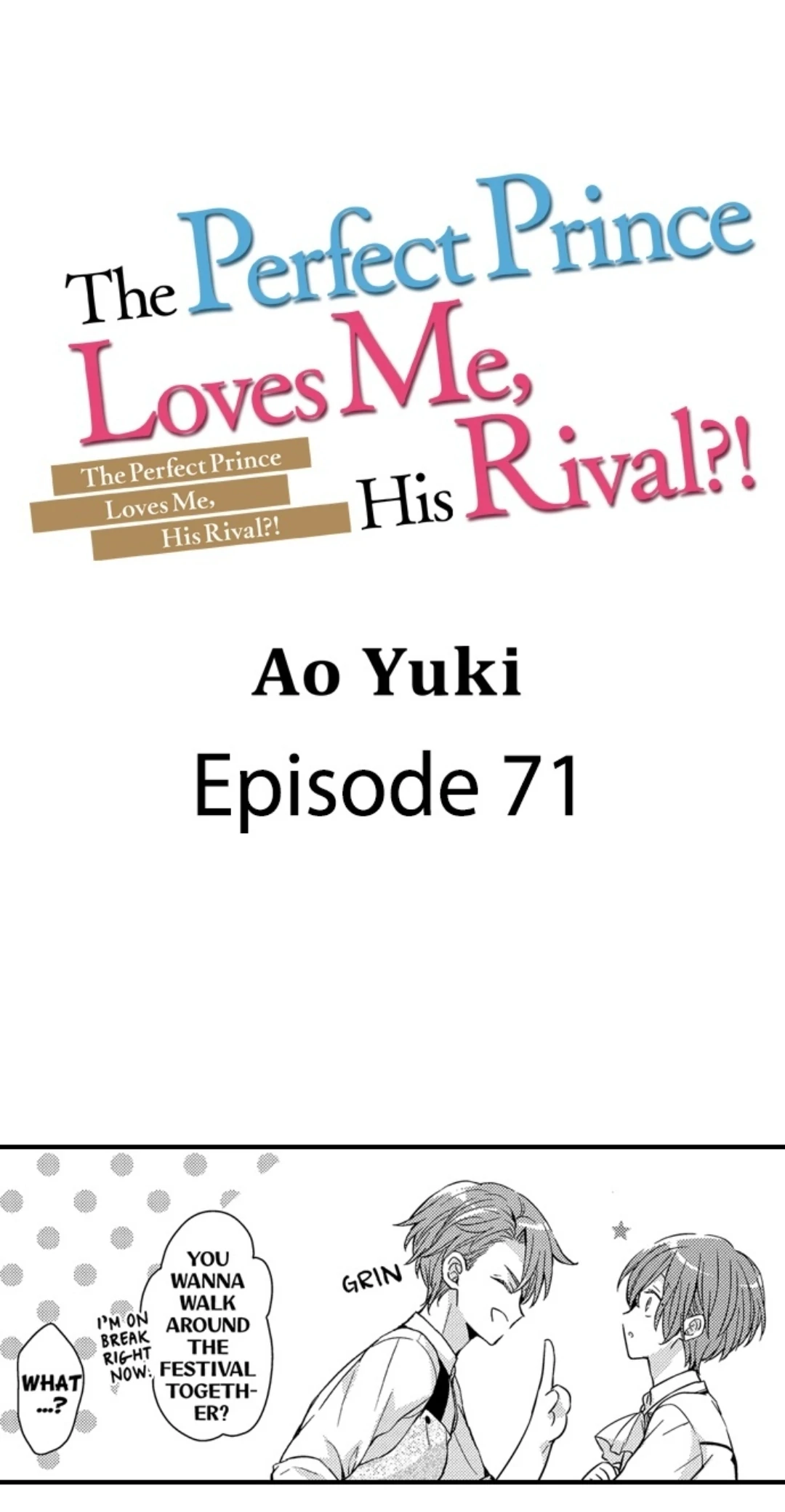 Ateuma Chara no Kuse shite, Supadari Ouji ni Choai sareteimasu - Chapter 71 manhwa