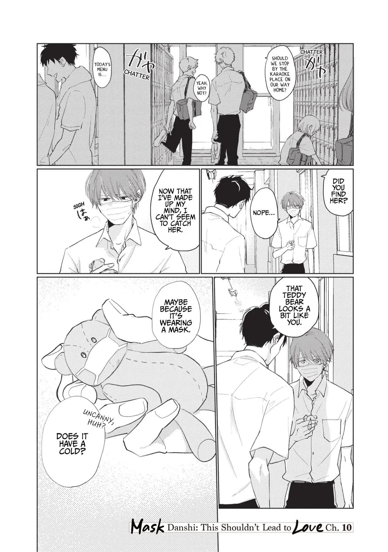 Mask Danshi wa Koishitakunai no ni (Official) - Volume 1 Chapter 10 manhwa