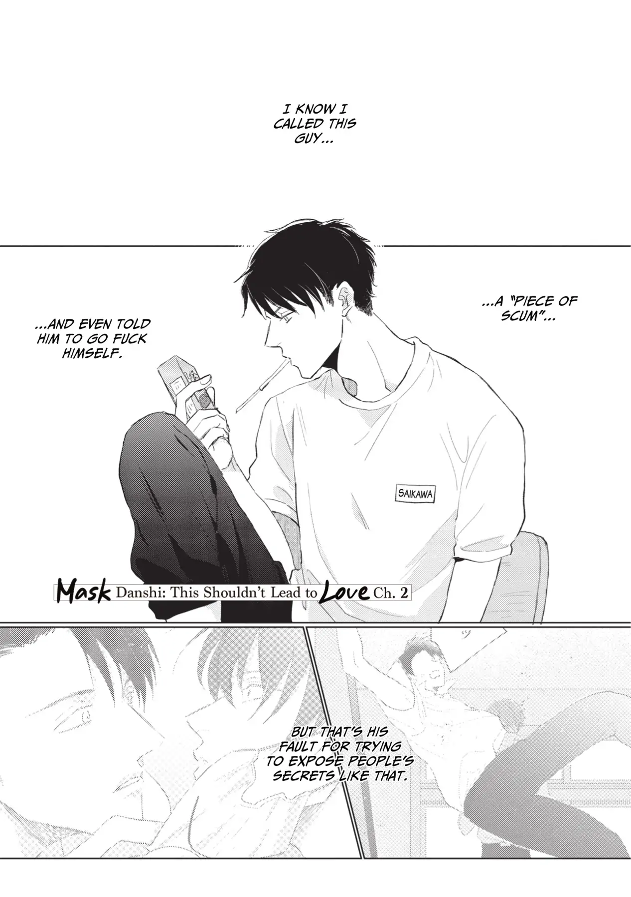 Mask Danshi wa Koishitakunai no ni (Official) - Volume 1 Chapter 2 manhwa