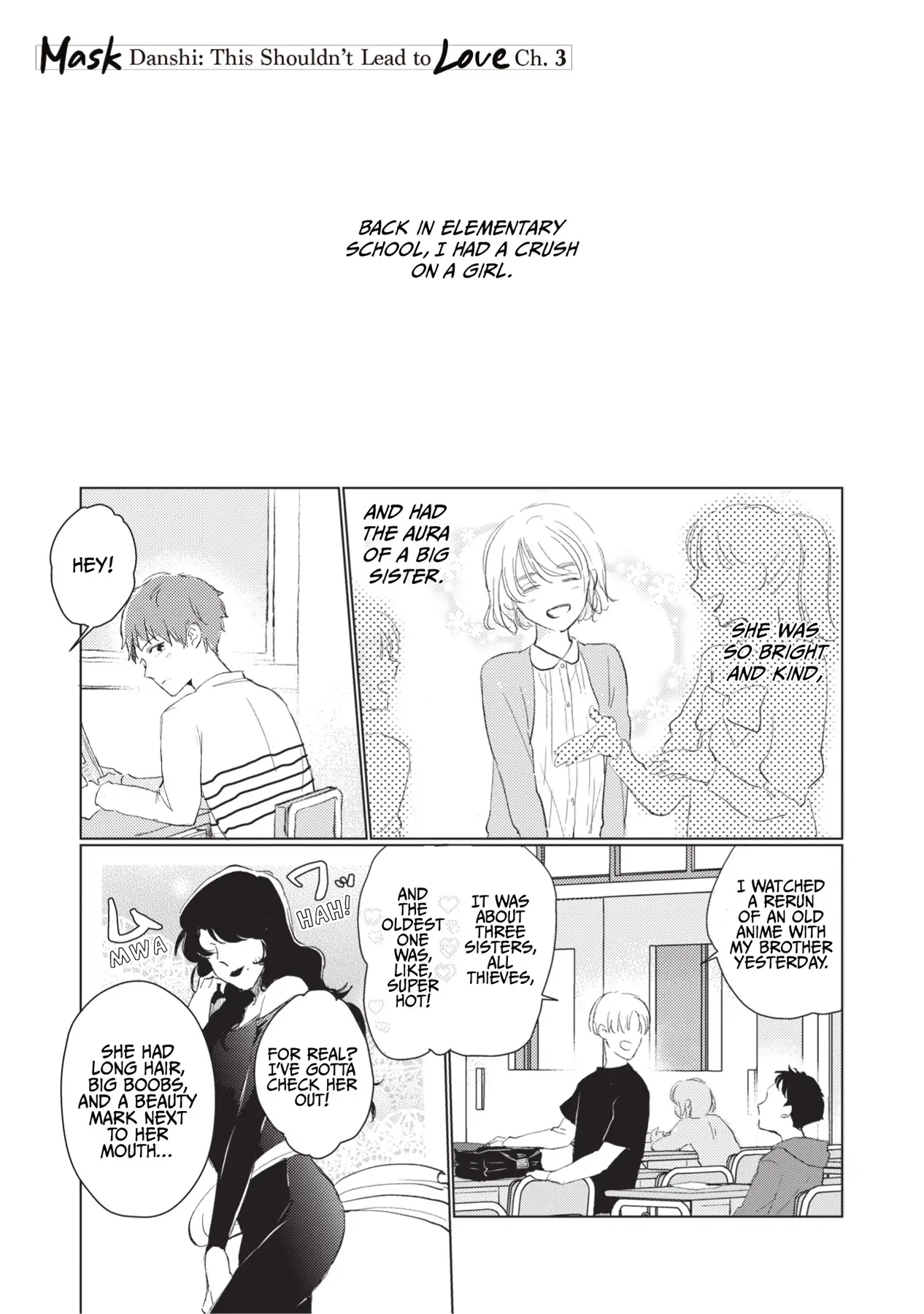 Mask Danshi wa Koishitakunai no ni (Official) - Volume 1 Chapter 3 manhwa