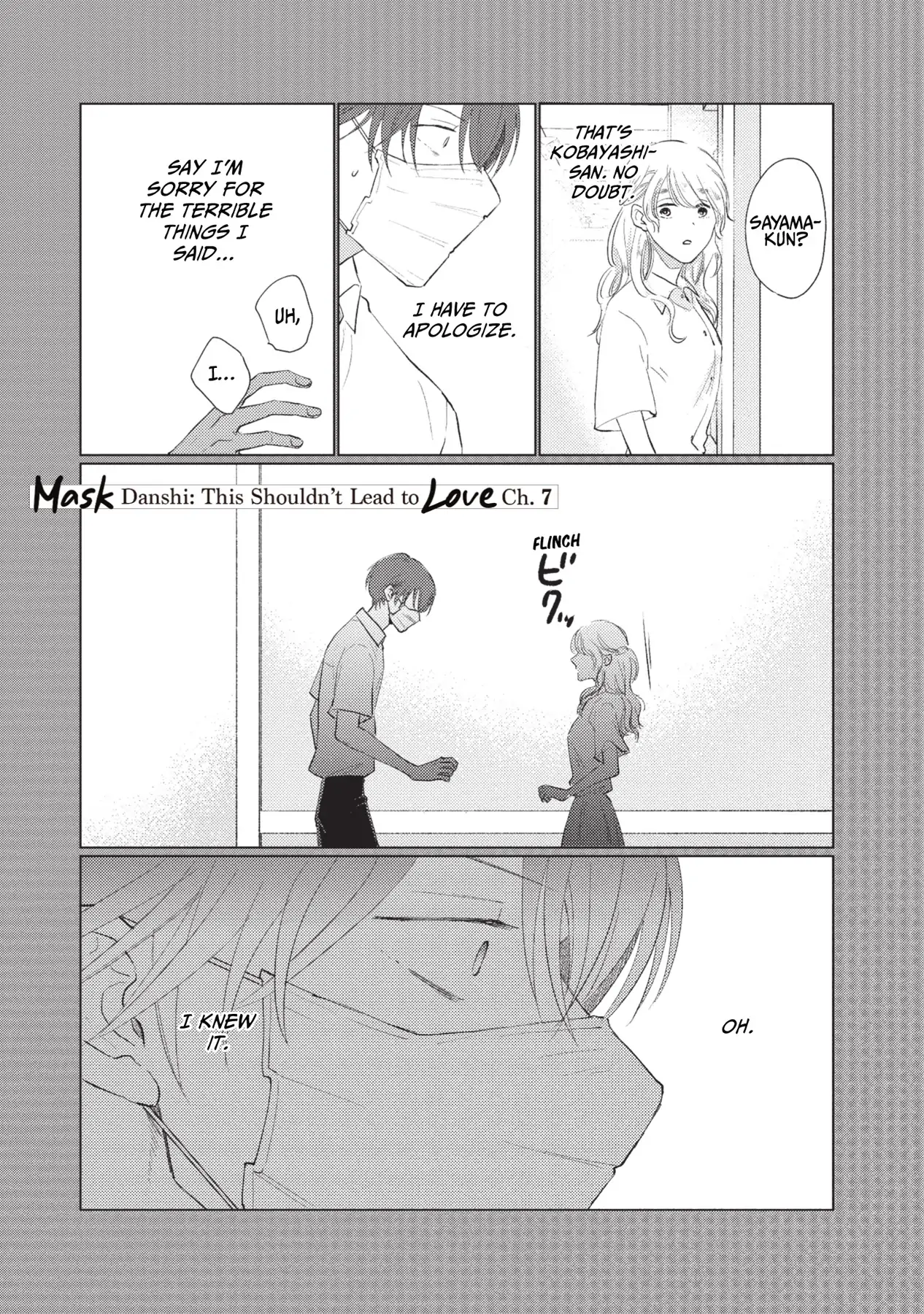 Mask Danshi wa Koishitakunai no ni (Official) - Volume 1 Chapter 7 manhwa