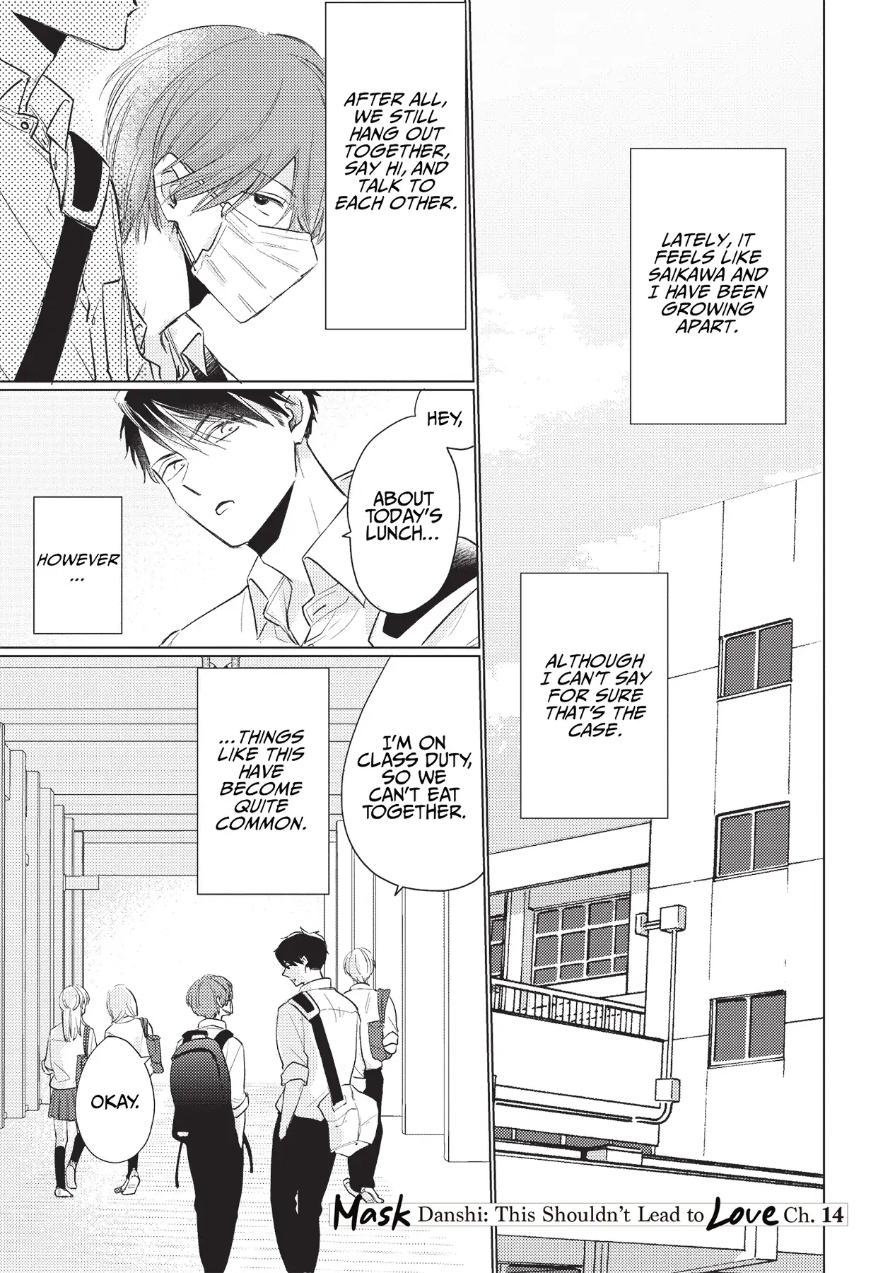 Mask Danshi wa Koishitakunai no ni (Official) - Volume 2 Chapter 14 manhwa