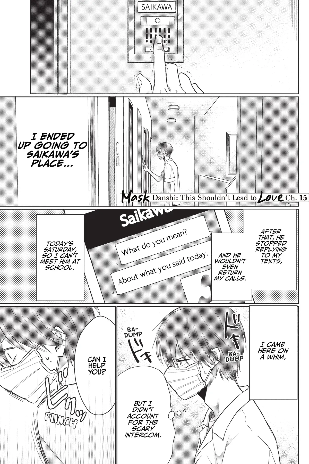 Mask Danshi wa Koishitakunai no ni (Official) - Volume 2 Chapter 15 manhwa