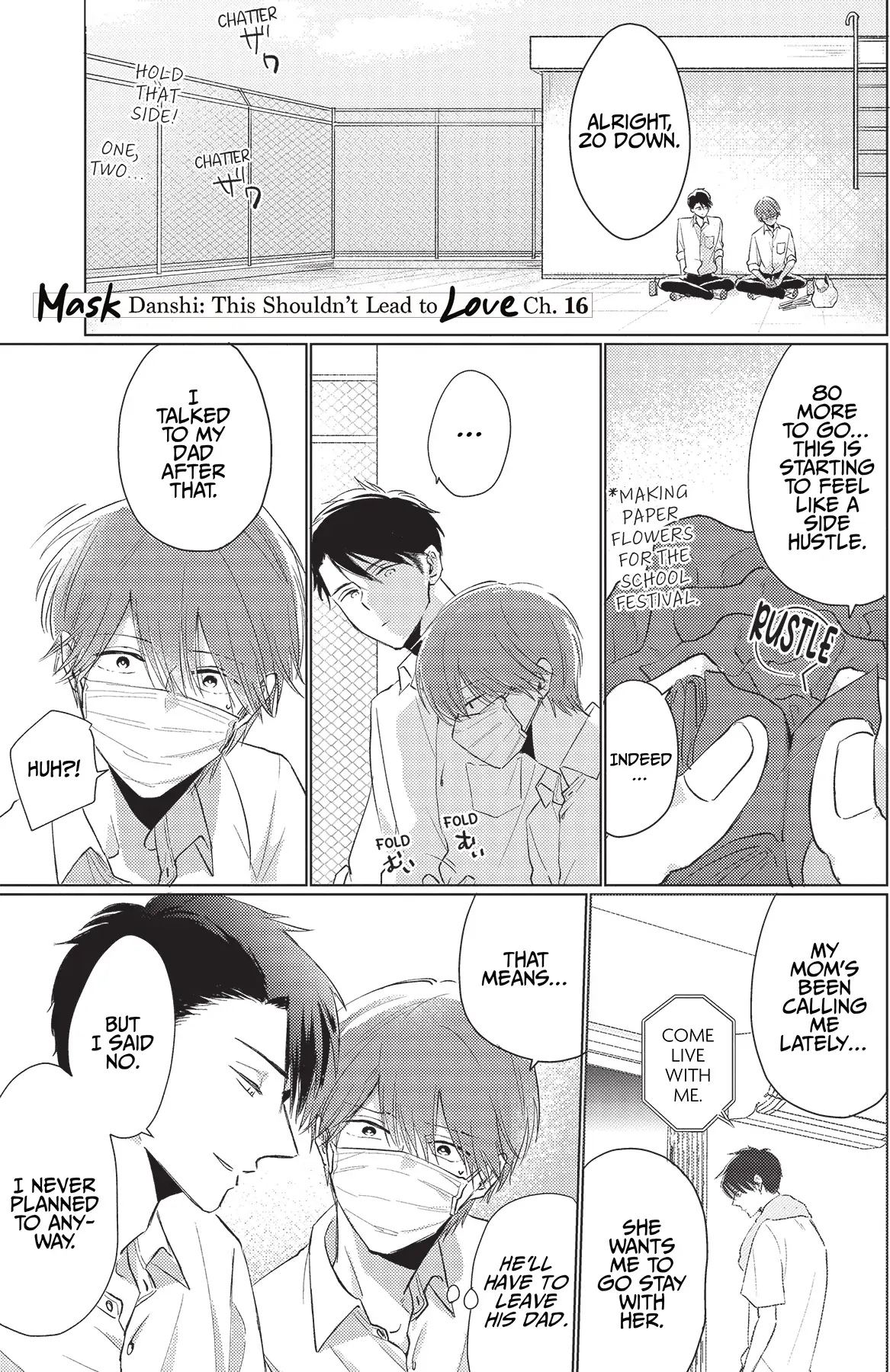 Mask Danshi wa Koishitakunai no ni (Official) - Volume 2 Chapter 16 manhwa