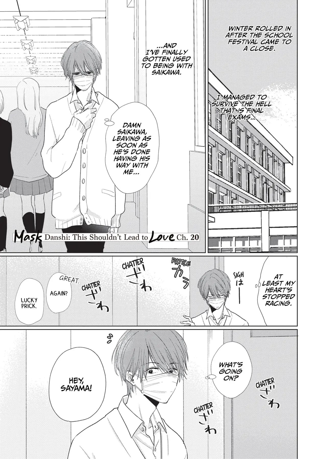 Mask Danshi wa Koishitakunai no ni (Official) - Volume 3 Chapter 20 manhwa