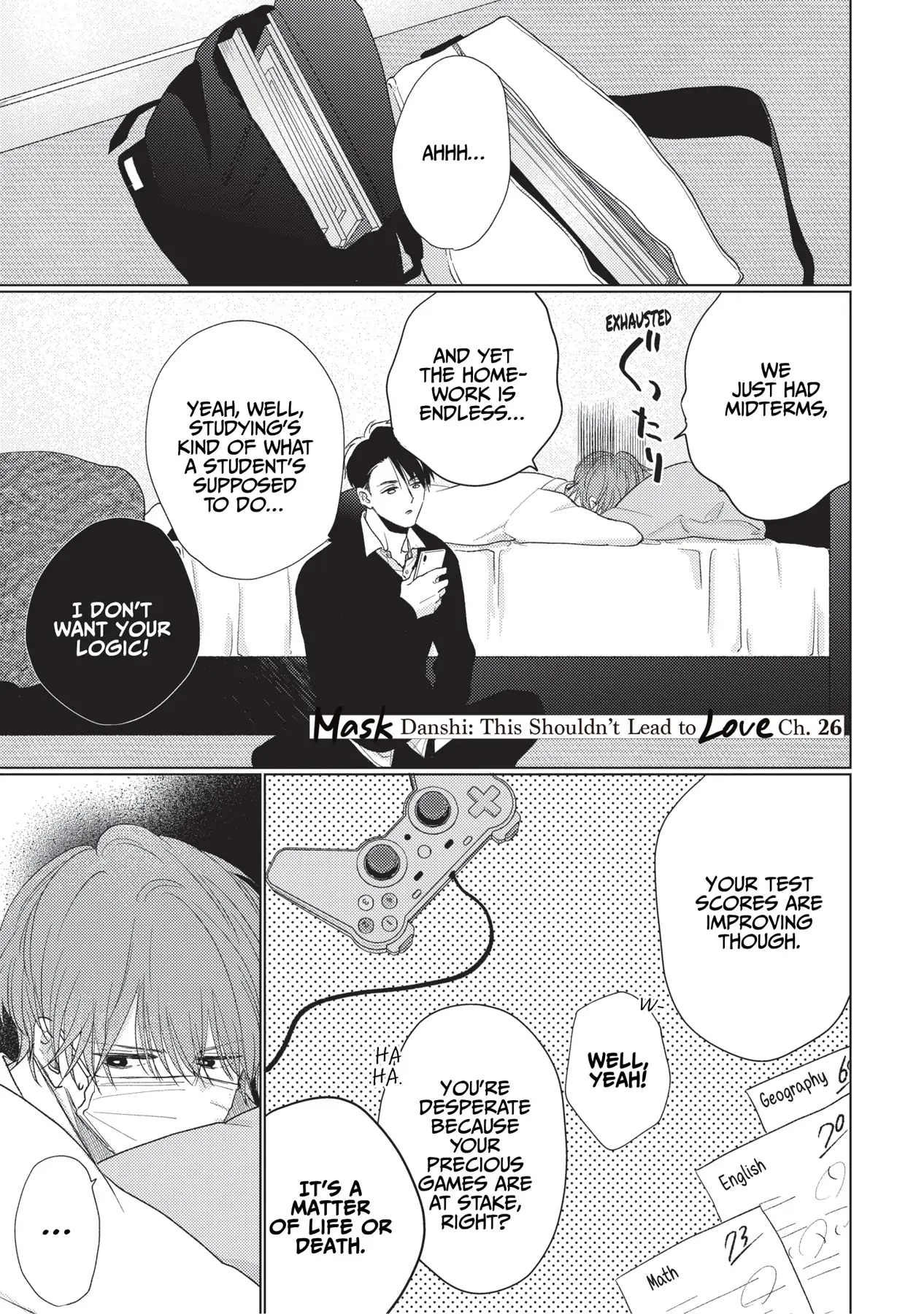 Mask Danshi wa Koishitakunai no ni (Official) - Volume 3 Chapter 26 manhwa