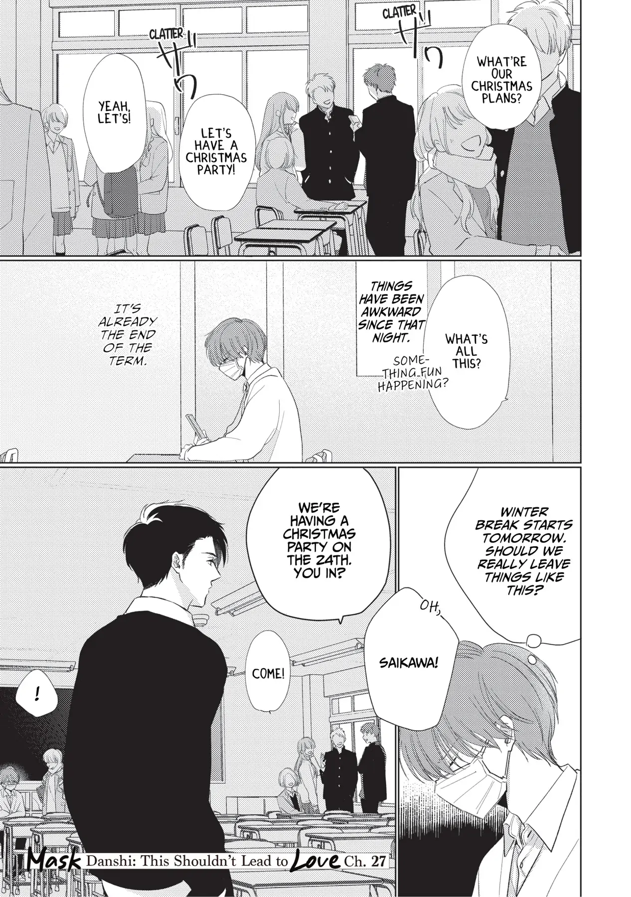 Mask Danshi wa Koishitakunai no ni (Official) - Volume 3 Chapter 27 manhwa