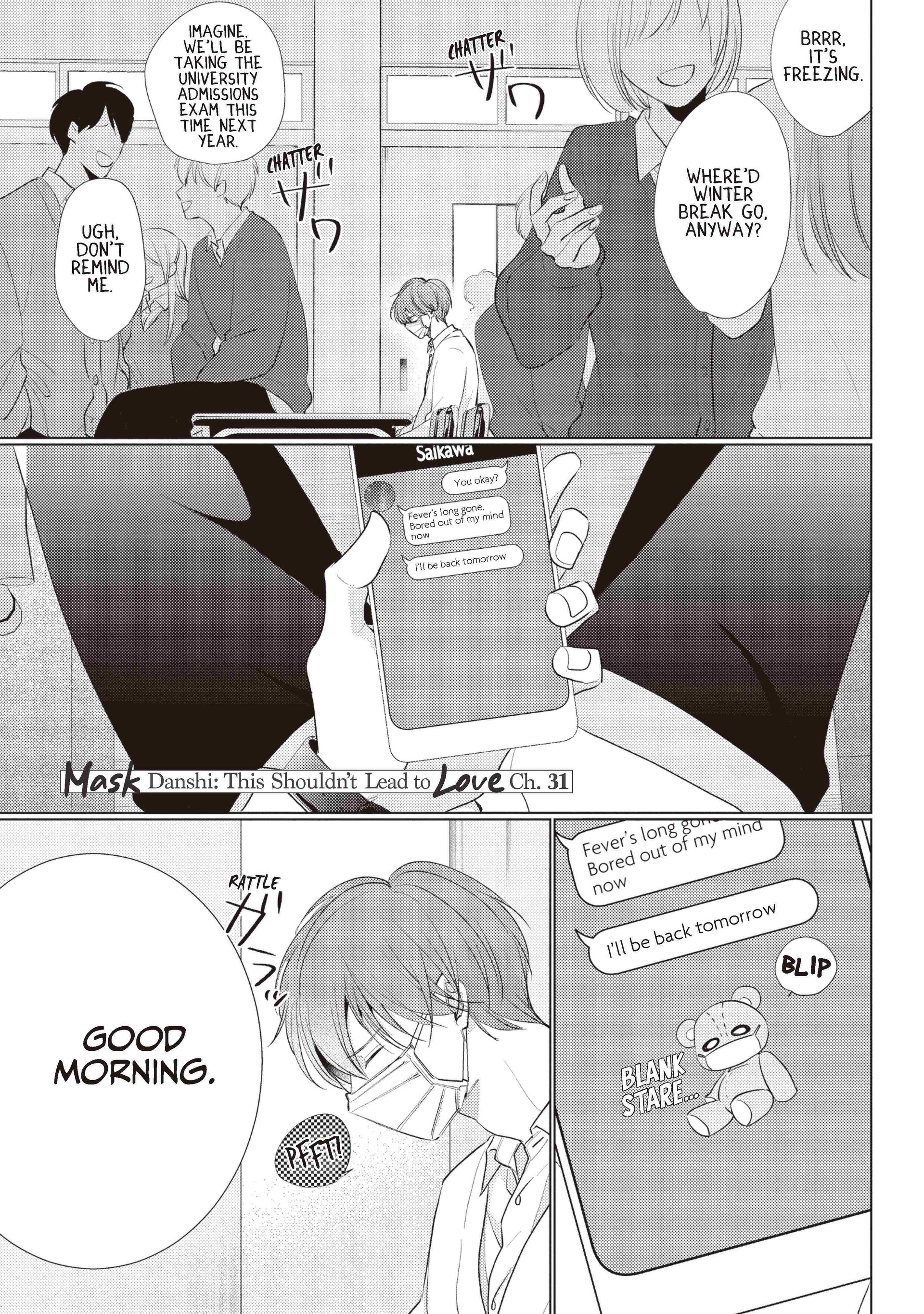 Mask Danshi wa Koishitakunai no ni (Official) - Volume 4 Chapter 31 manhwa