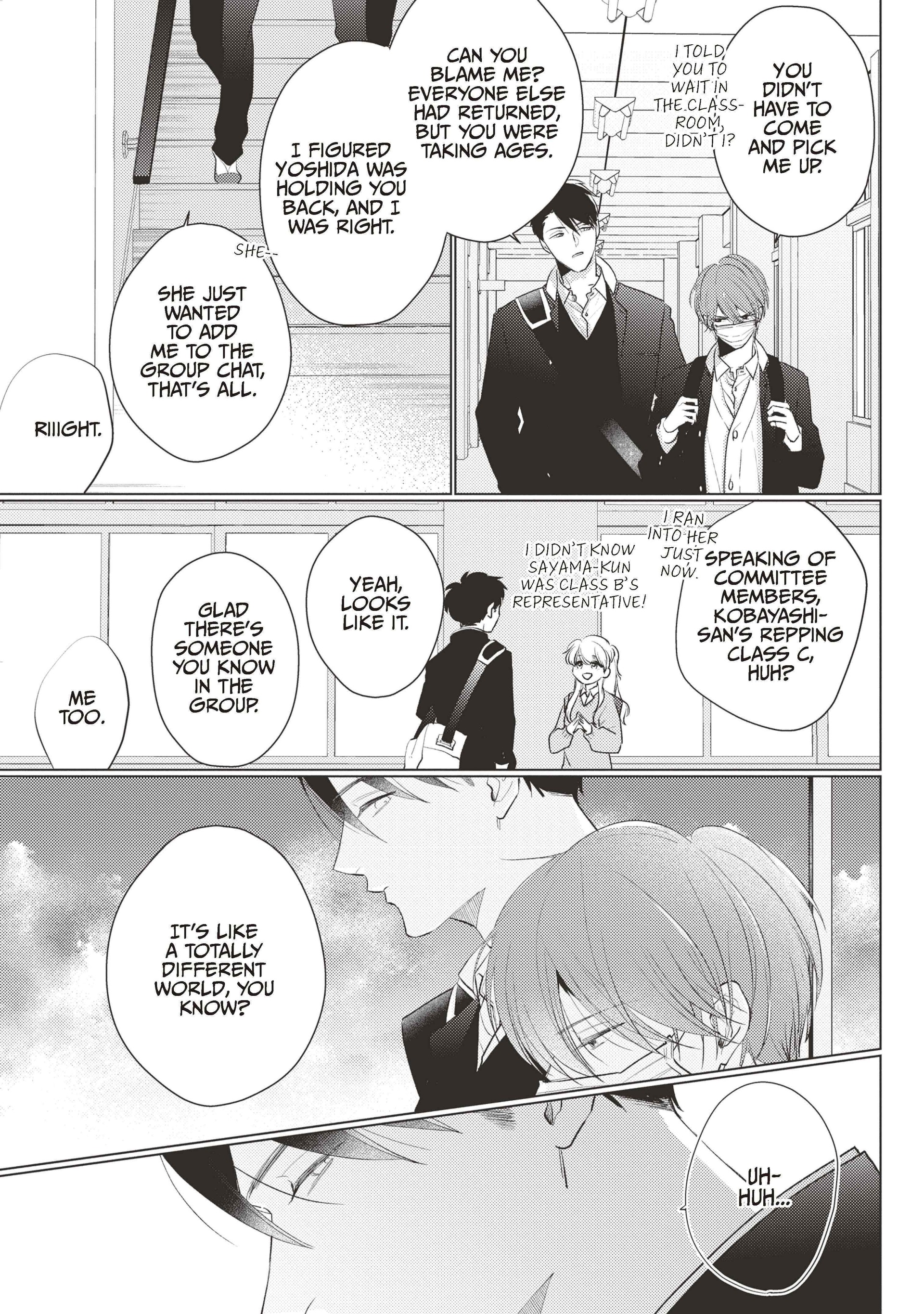 Mask Danshi wa Koishitakunai no ni (Official) - Volume 4 Chapter 32 manhwa
