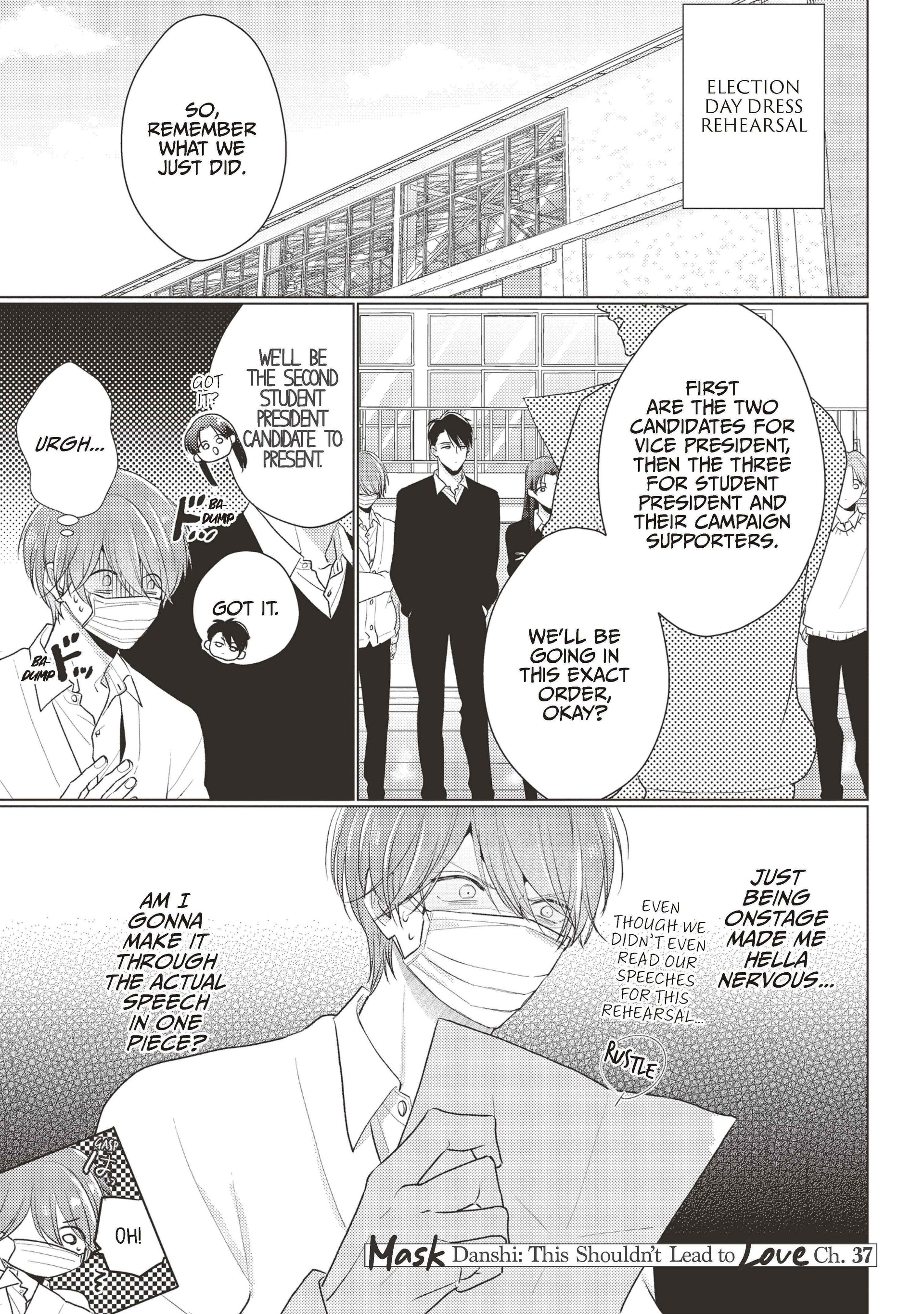 Mask Danshi wa Koishitakunai no ni (Official) - Volume 4 Chapter 37 manhwa