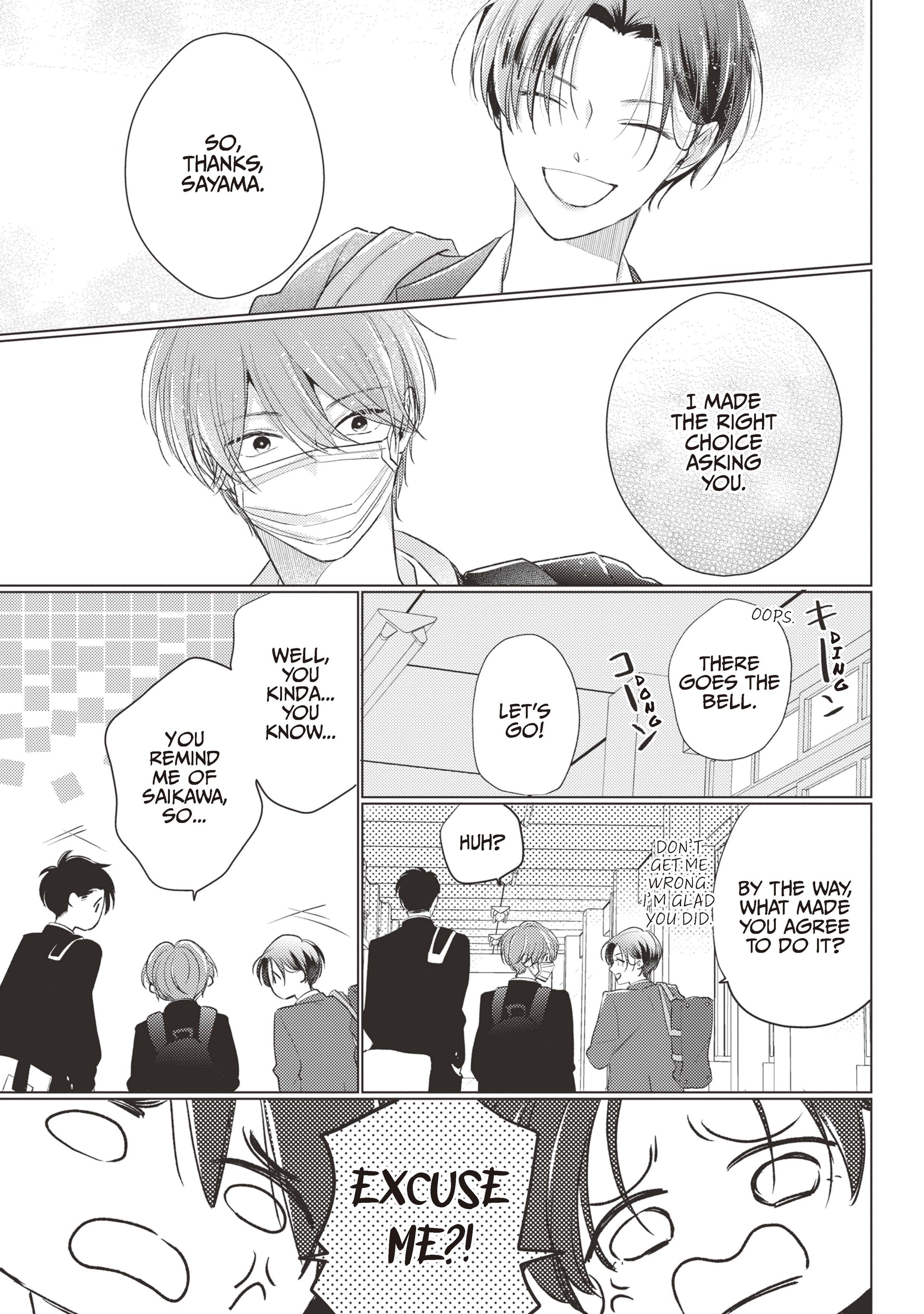 Mask Danshi wa Koishitakunai no ni (Official) - Volume 4 Chapter 39 manhwa