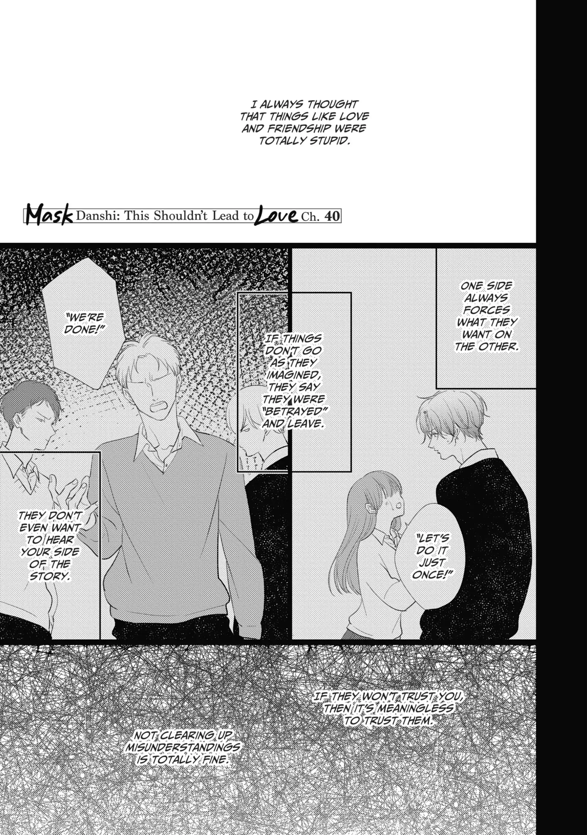 Mask Danshi wa Koishitakunai no ni (Official) - Volume 5 Chapter 40 manhwa