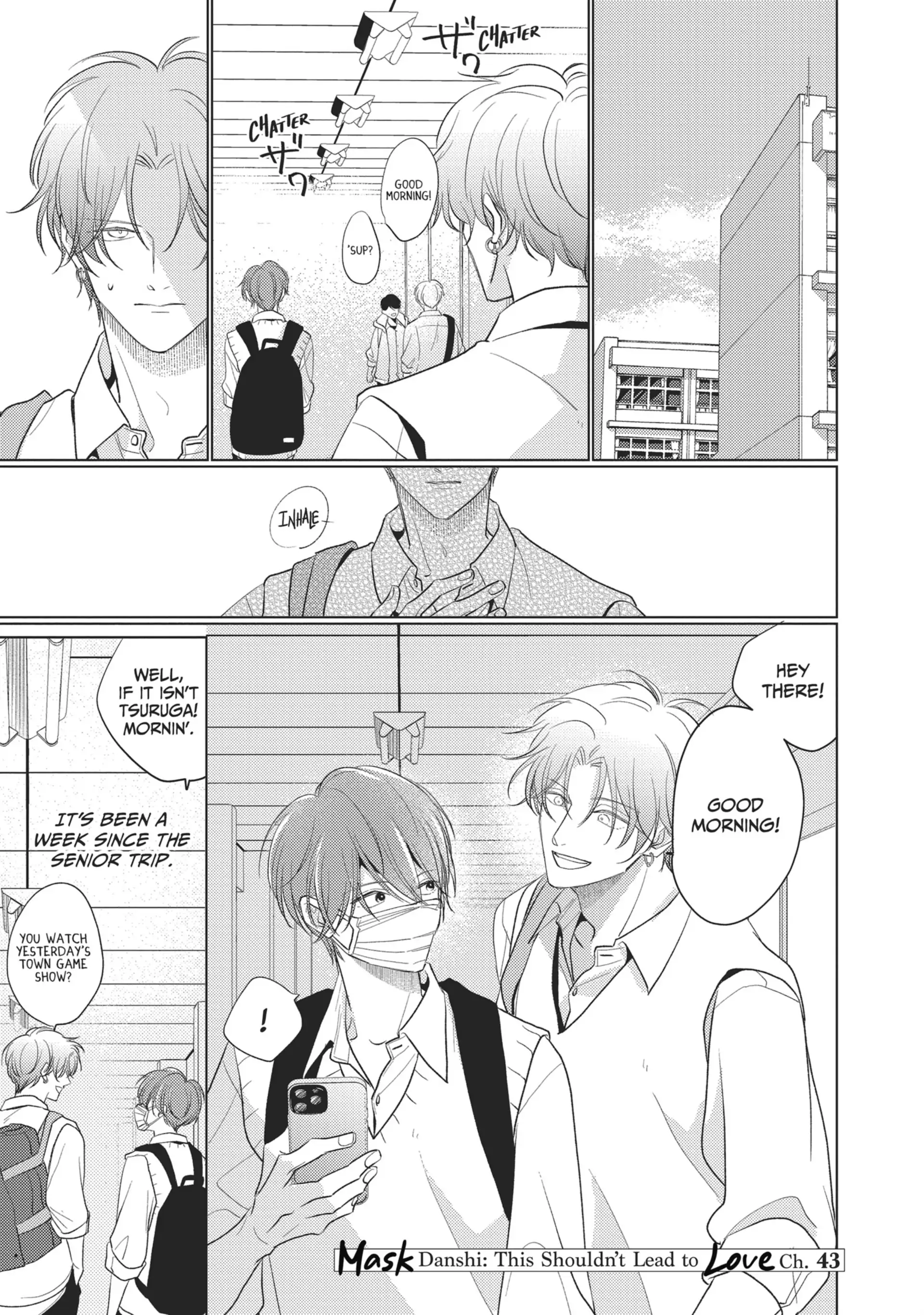 Mask Danshi wa Koishitakunai no ni (Official) - Volume 5 Chapter 43 manhwa