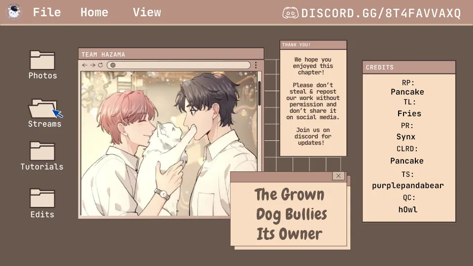 The Grown Dog Bullies Its Owner [Team Hazama] - Chapter 8 manhwa