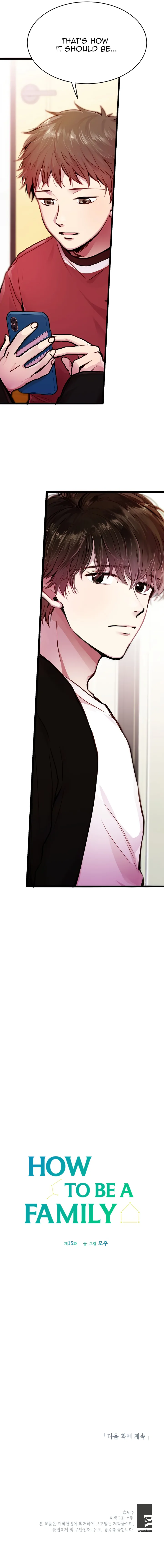 How To Be A Family - Chapter 15 manhwa