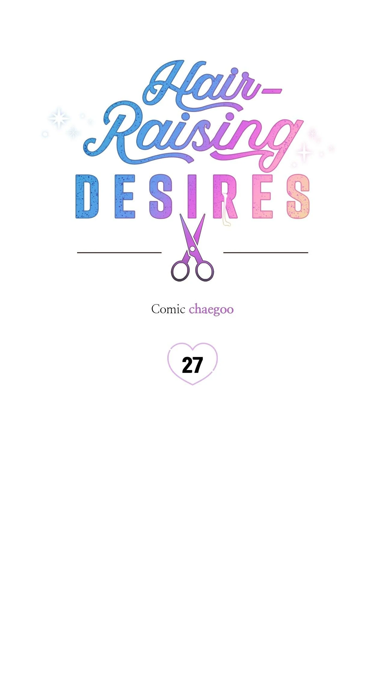 Hair-Raising Desires 〘Official〙 - Chapter 27 manhwa