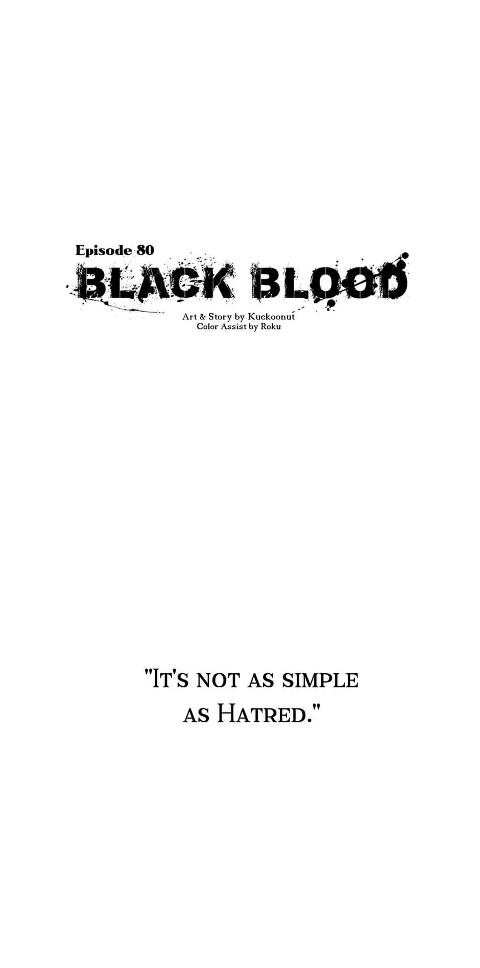 Black Blood 〘Official Mature〙 - Chapter 80 manhwa