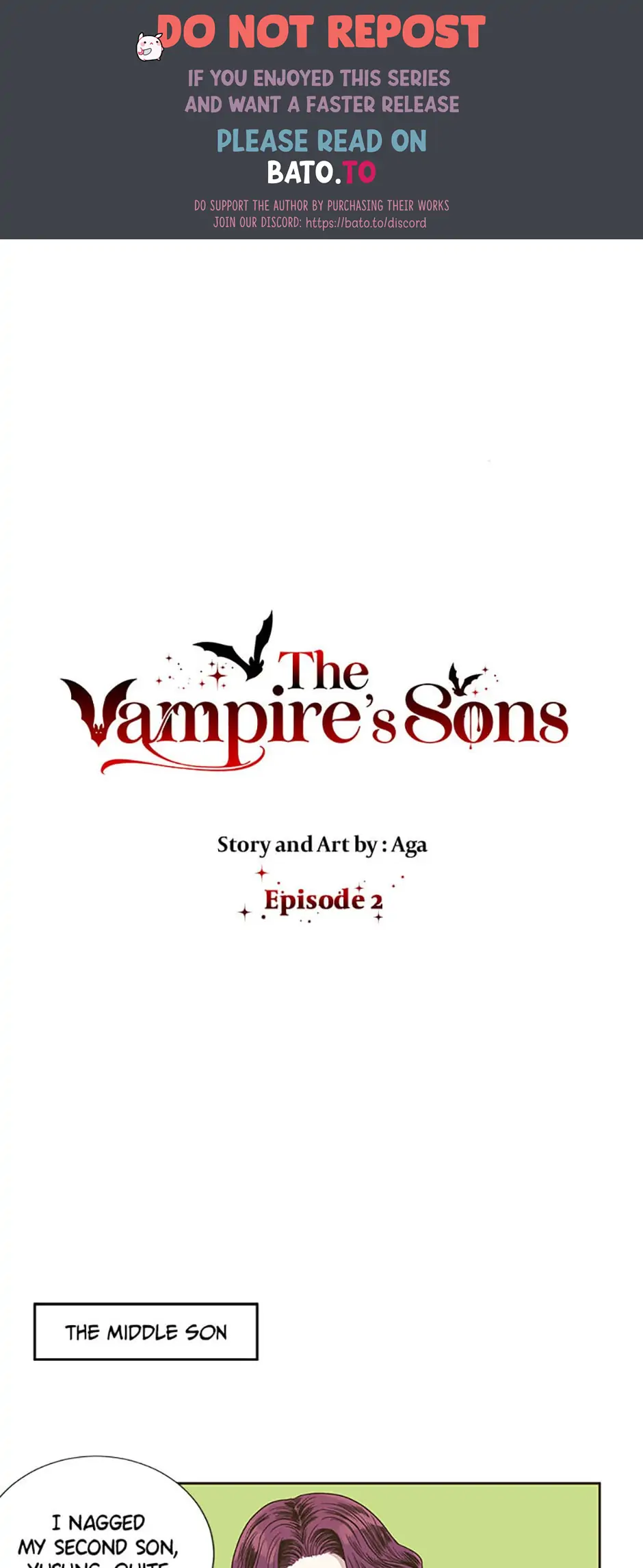 The Vampire’s Sons - Chapter 2 manhwa