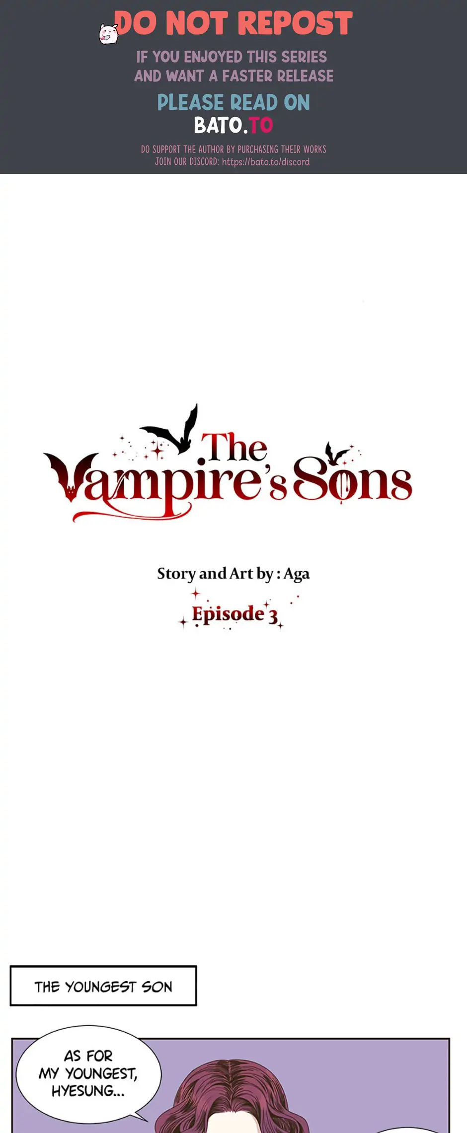 The Vampire’s Sons - Chapter 3 manhwa