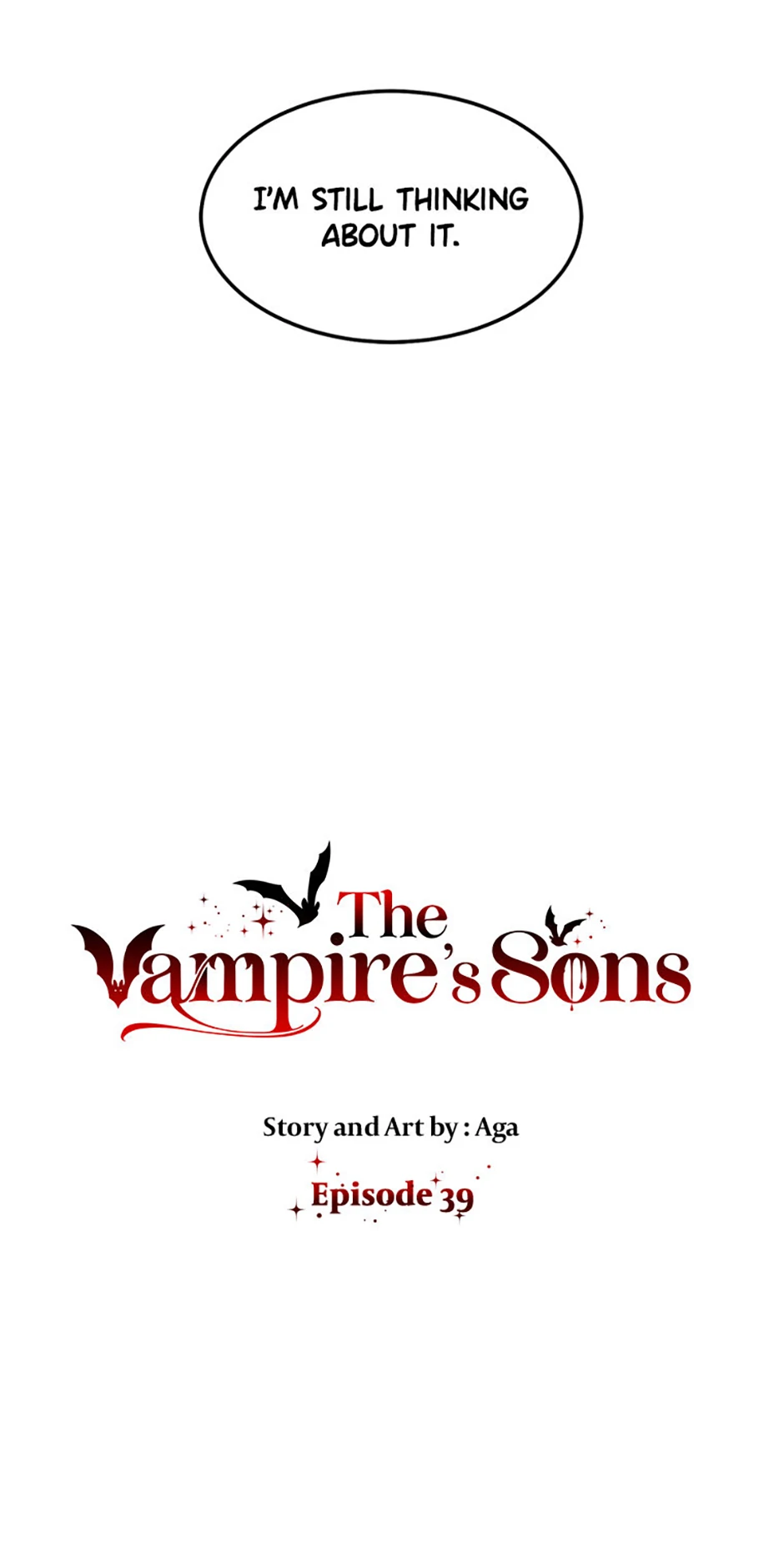 The Vampire’s Sons - Chapter 39 manhwa