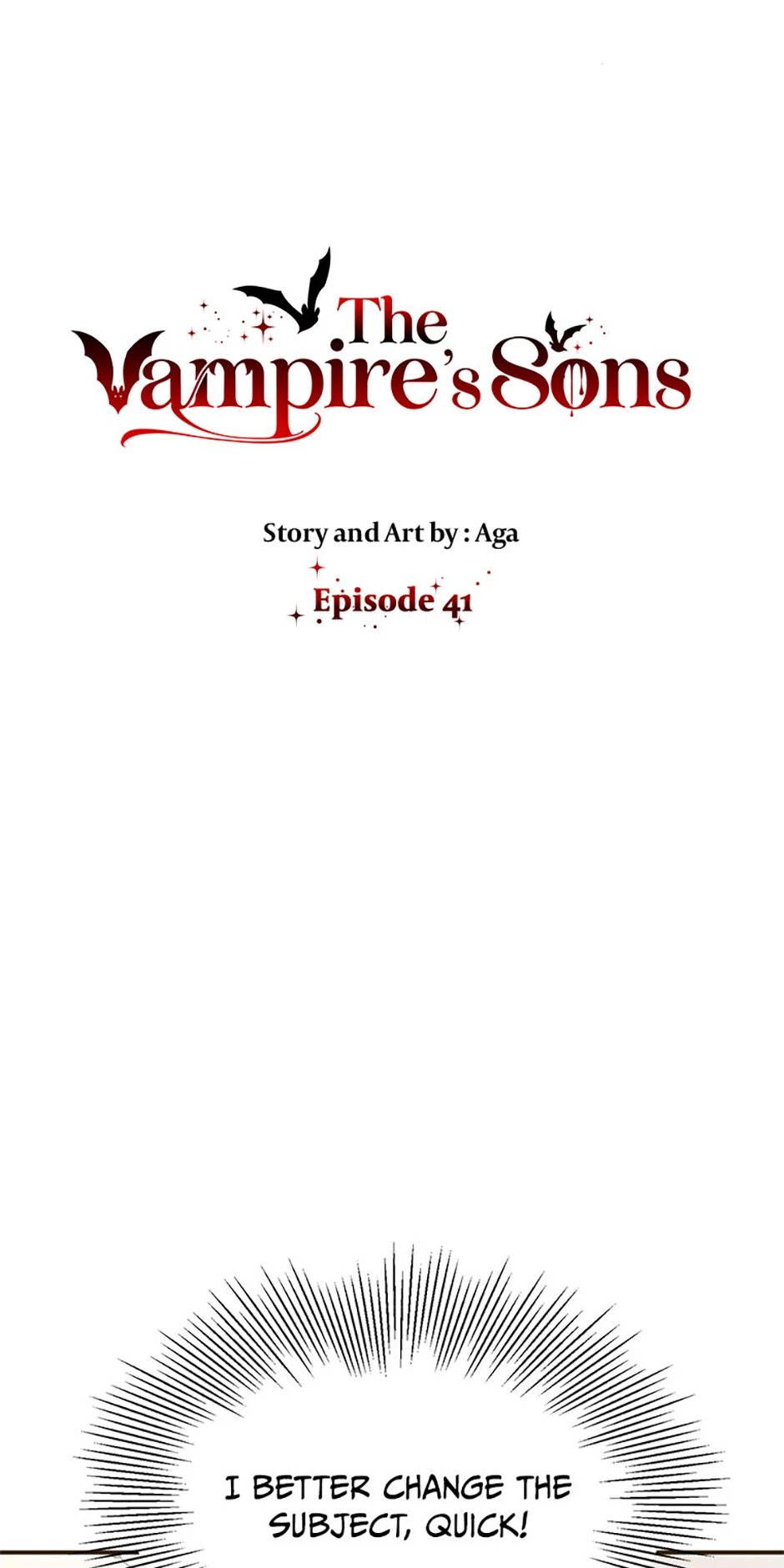 The Vampire’s Sons - Chapter 41 manhwa