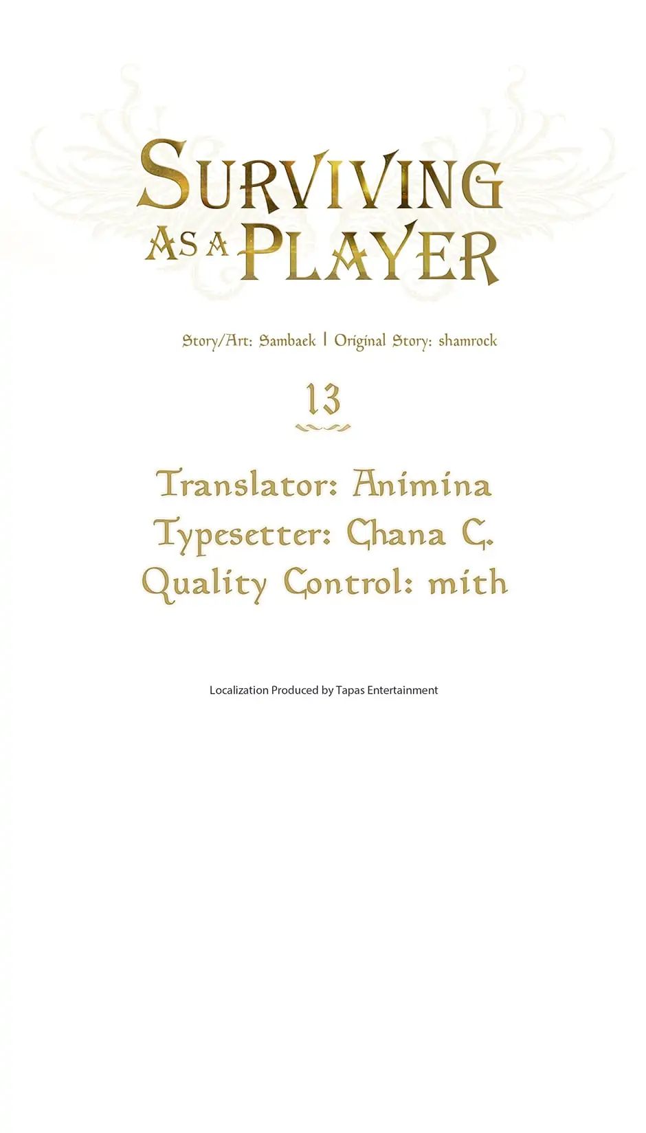 Surviving as a Player «Official» - Chapter 13 manhwa