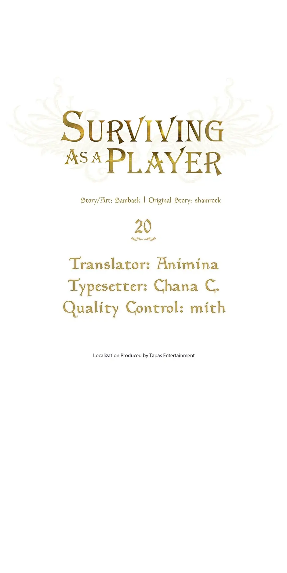Surviving as a Player «Official» - Chapter 20 manhwa