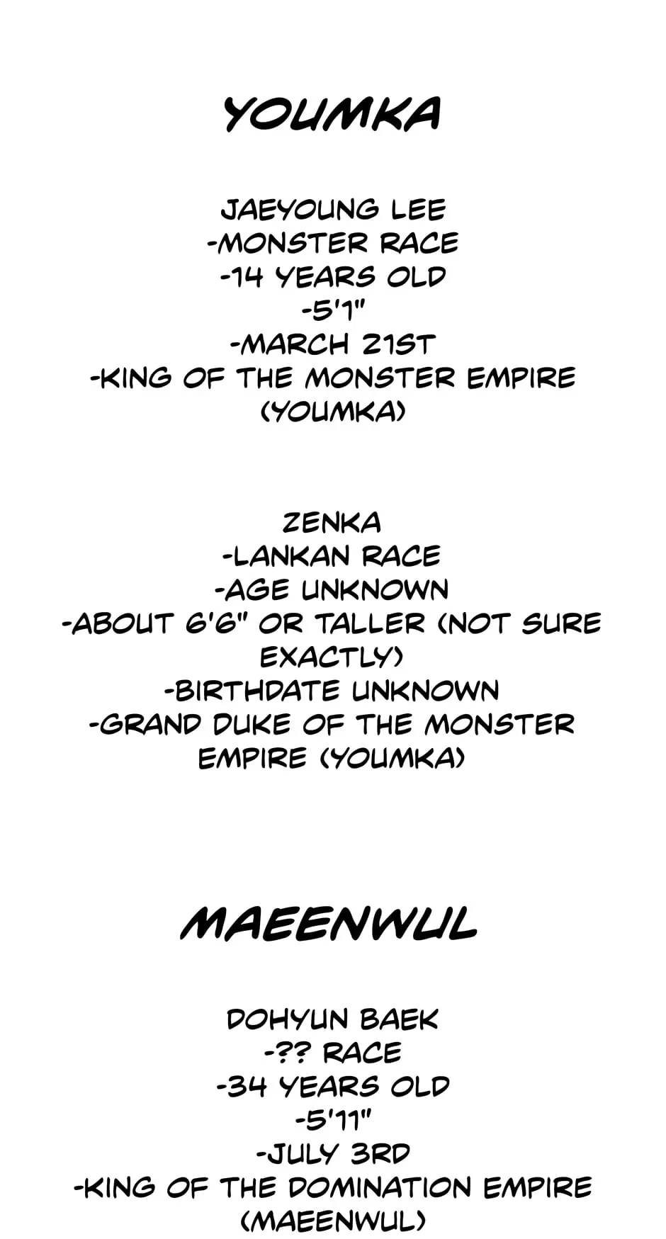 Surviving as a Player «Official» - Creator's Notice manhwa