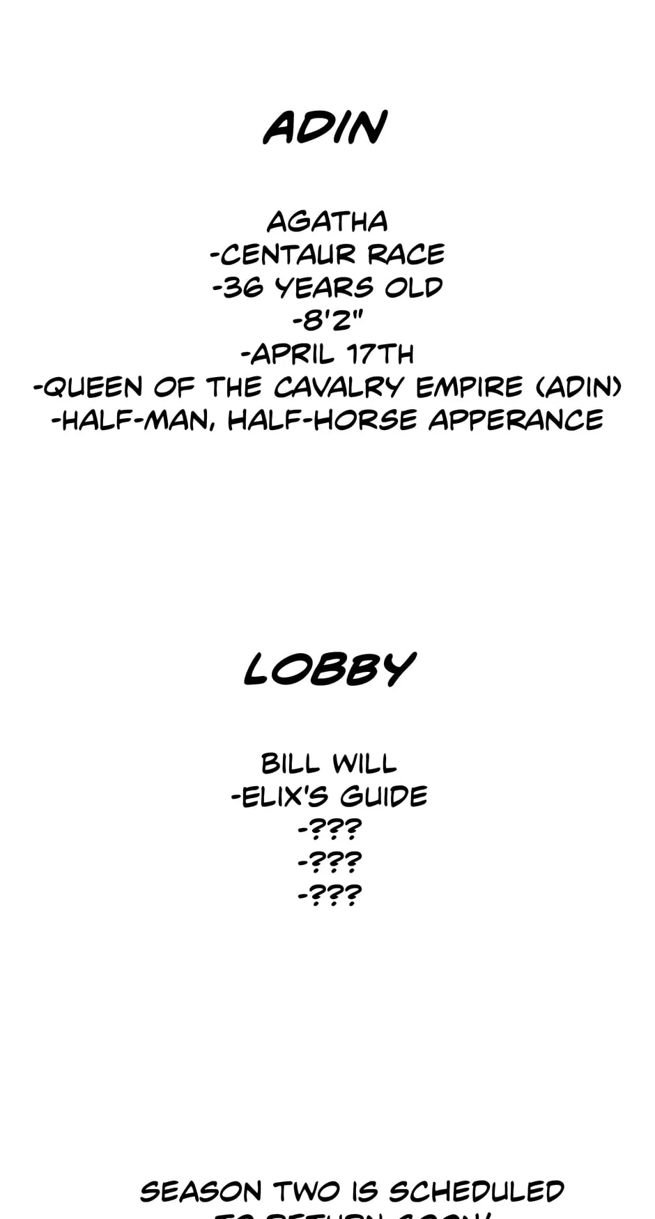 Surviving as a Player «Official» - Creator's Notice manhwa