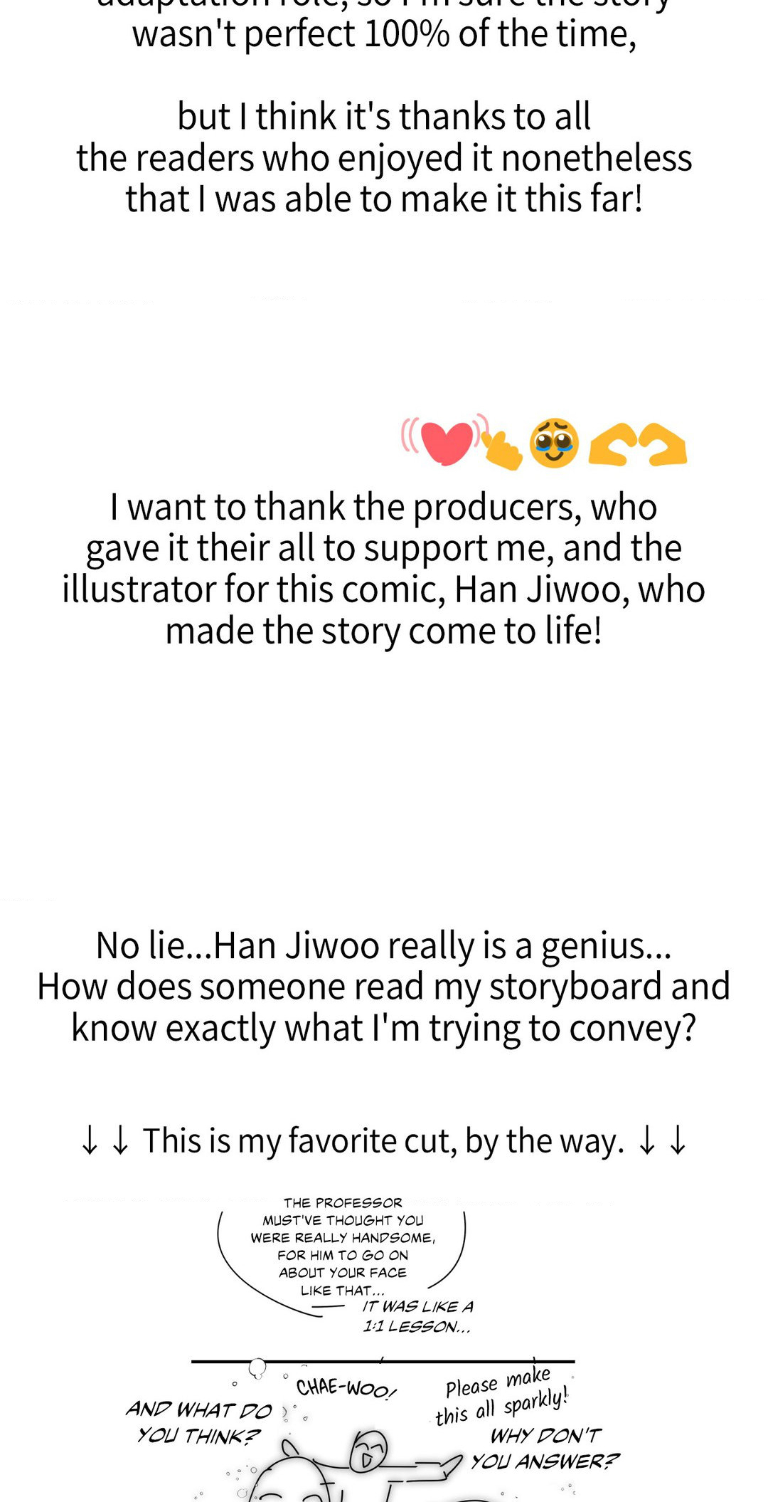 Love in Reprise (Official) - Creator's Note manhwa