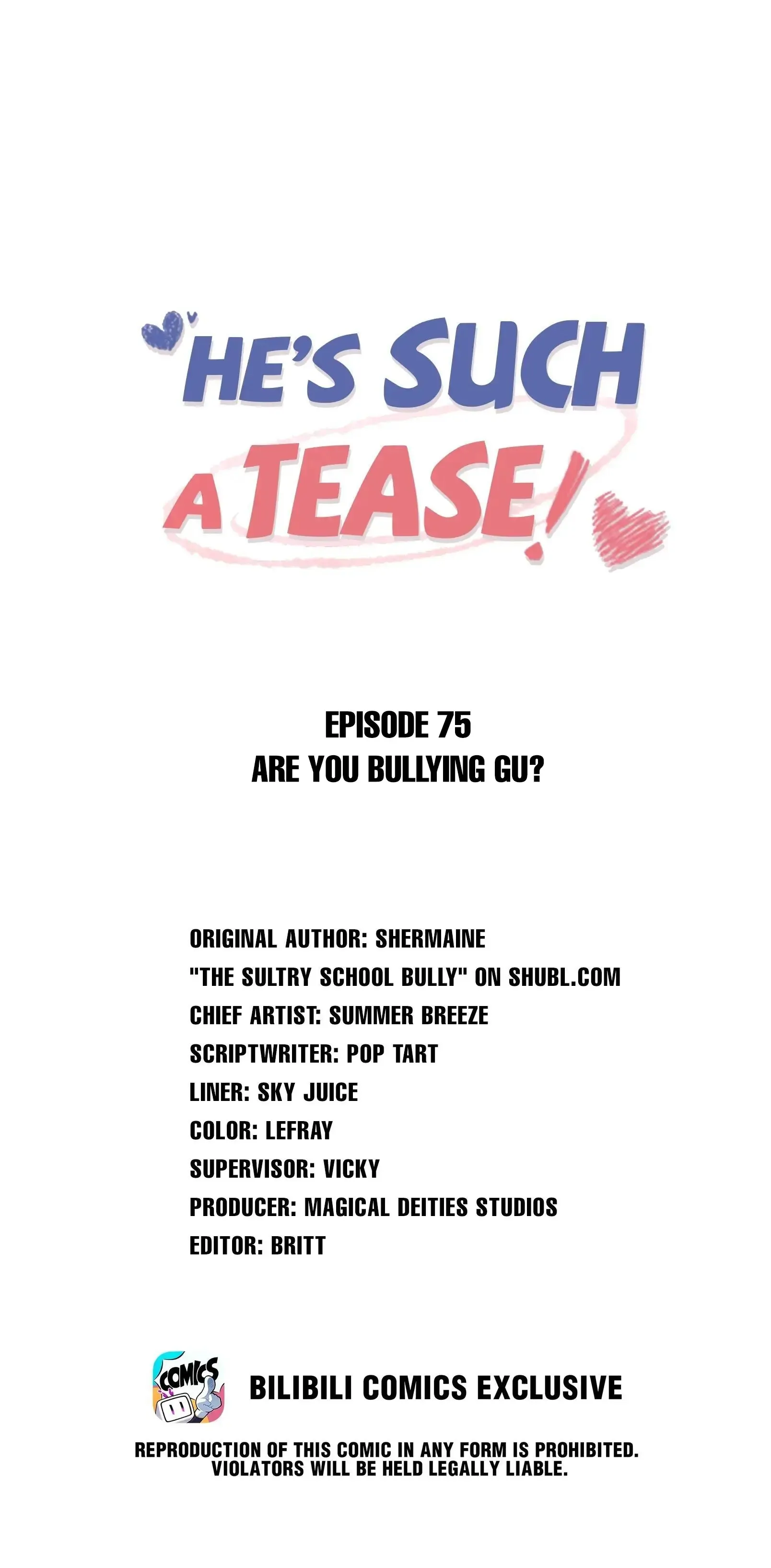 He’s Such A Tease! (Official) - 75 - Are You Bullying Gu? manhwa