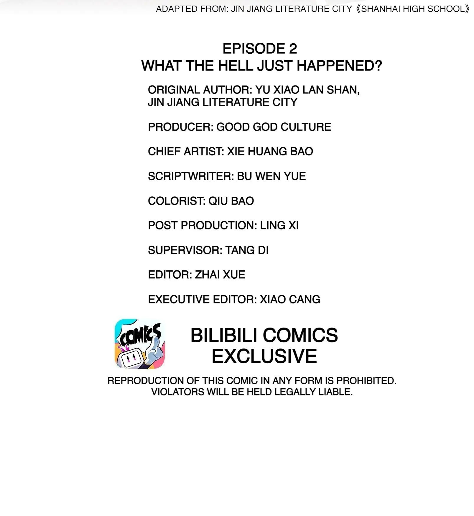 Shanhai High School (Official) - 2 - What The Hell Just Happened? manhwa