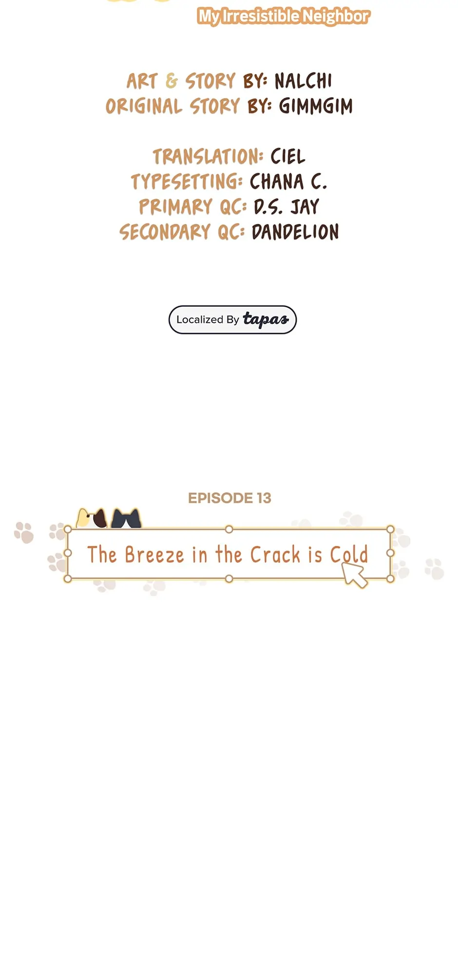 Muhyeok and Naui: My Irresistible Neighbor [Official] - 13. The Breeze in the Crack is Cold manhwa