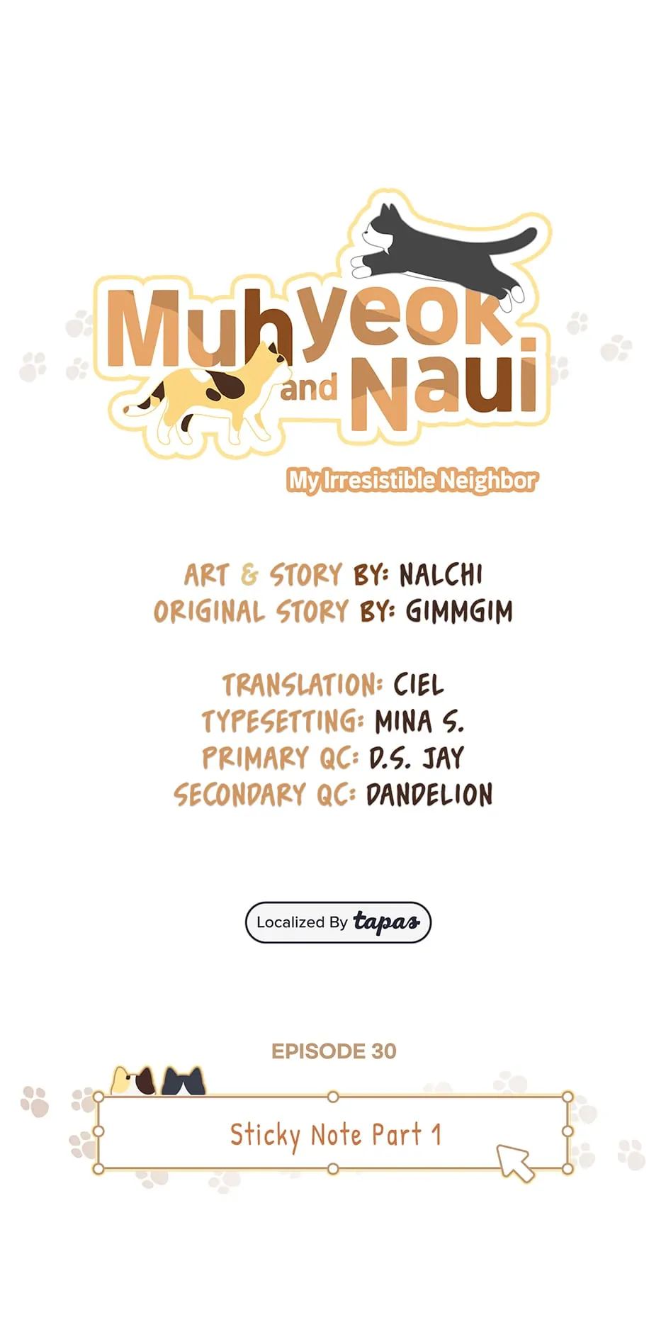 Muhyeok and Naui: My Irresistible Neighbor [Official] - 30. Sticky Note Part 1 manhwa