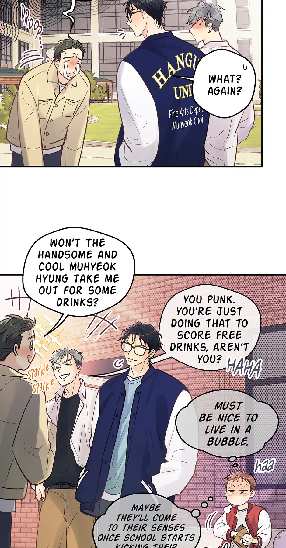 Muhyeok and Naui: My Irresistible Neighbor [Official] - 40. SE1 - AU: The Generous Sunbae manhwa