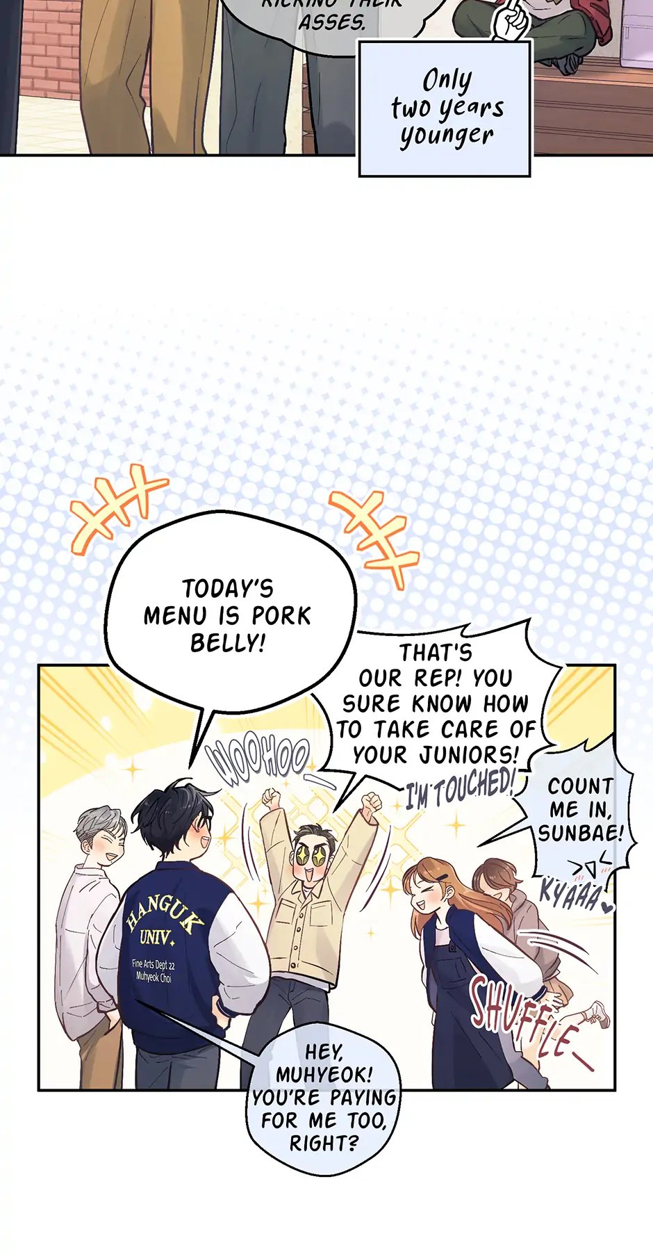 Muhyeok and Naui: My Irresistible Neighbor [Official] - 40. SE1 - AU: The Generous Sunbae manhwa