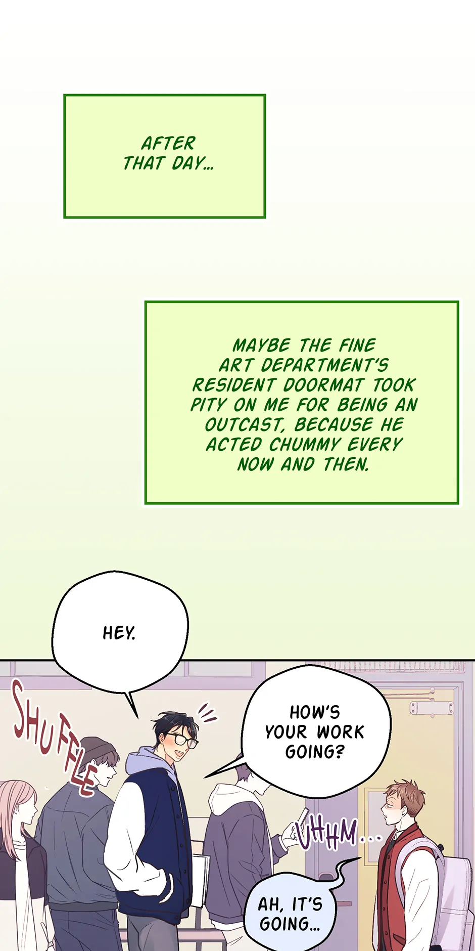 Muhyeok and Naui: My Irresistible Neighbor [Official] - 40. SE1 - AU: The Generous Sunbae manhwa