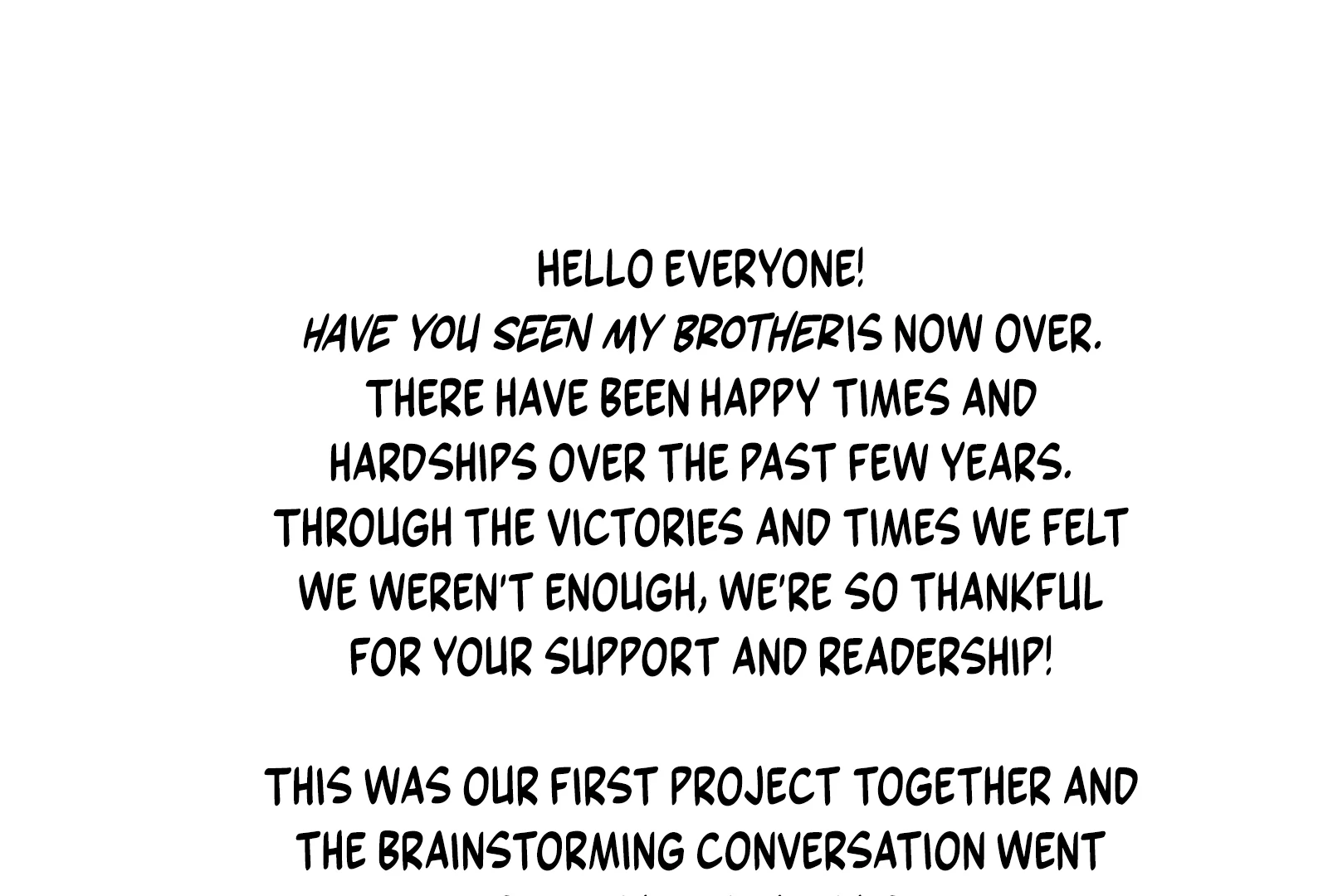 Have You Seen My Brother - Chapter 111 manhwa