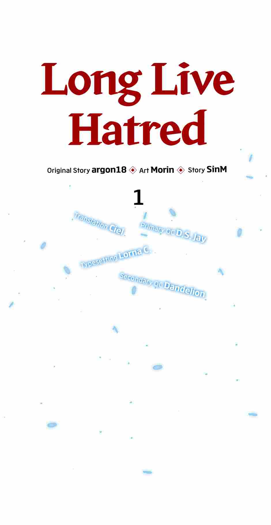 Long Live Hatred - Chapter 1 manhwa
