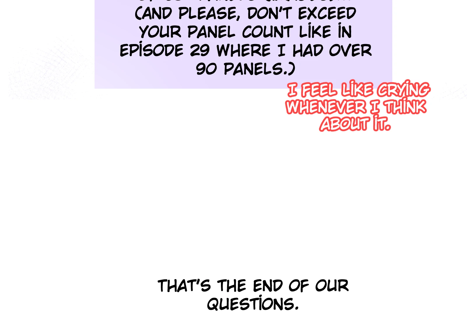 Beyond the Headlines(Official) - Artist note- manhwa