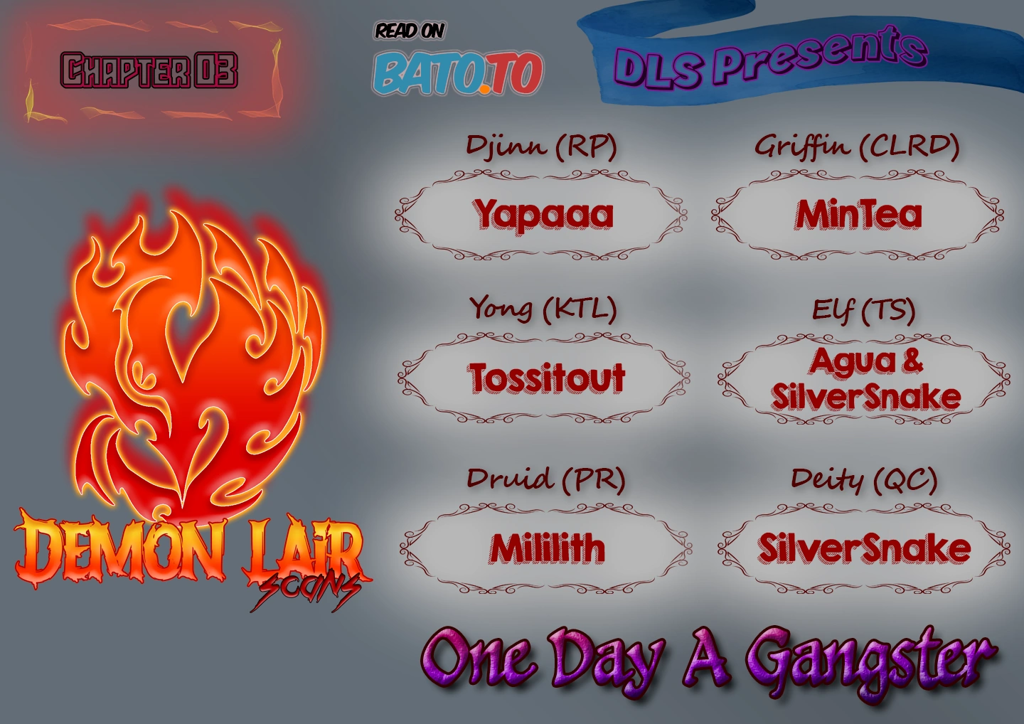 One Day a Gangster 𖤍 DLS 𖤍 - Chapter 03 manhwa